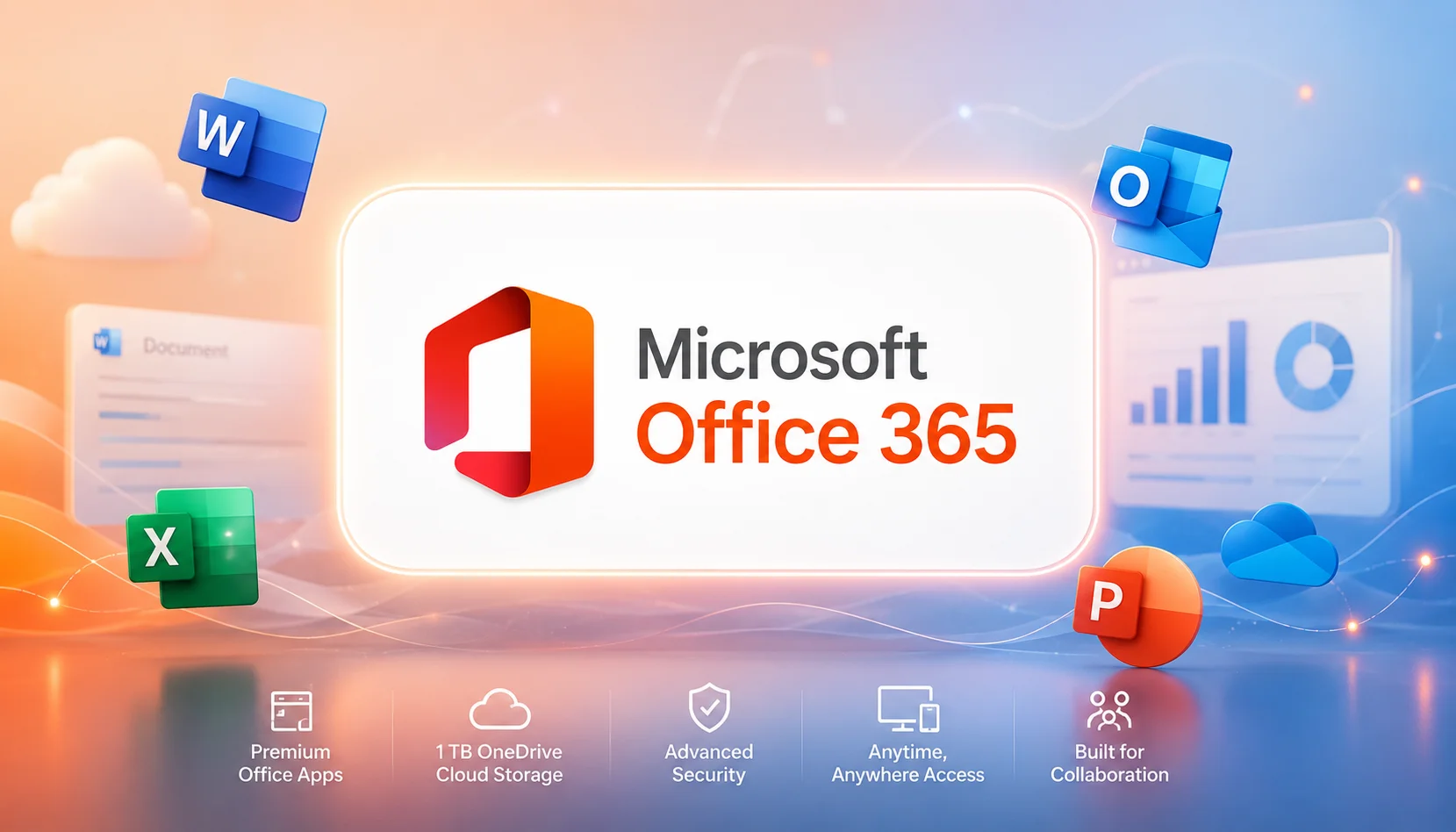Office 365 subscription editorial photography